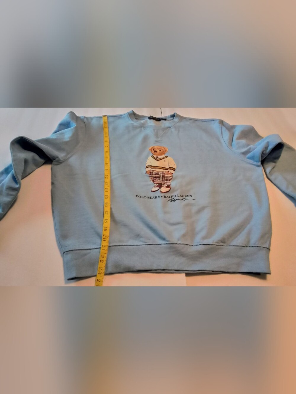 Ralph Lauren Mens Polo Bear Graphic Tee - Light Blue - Picture 5 of 9